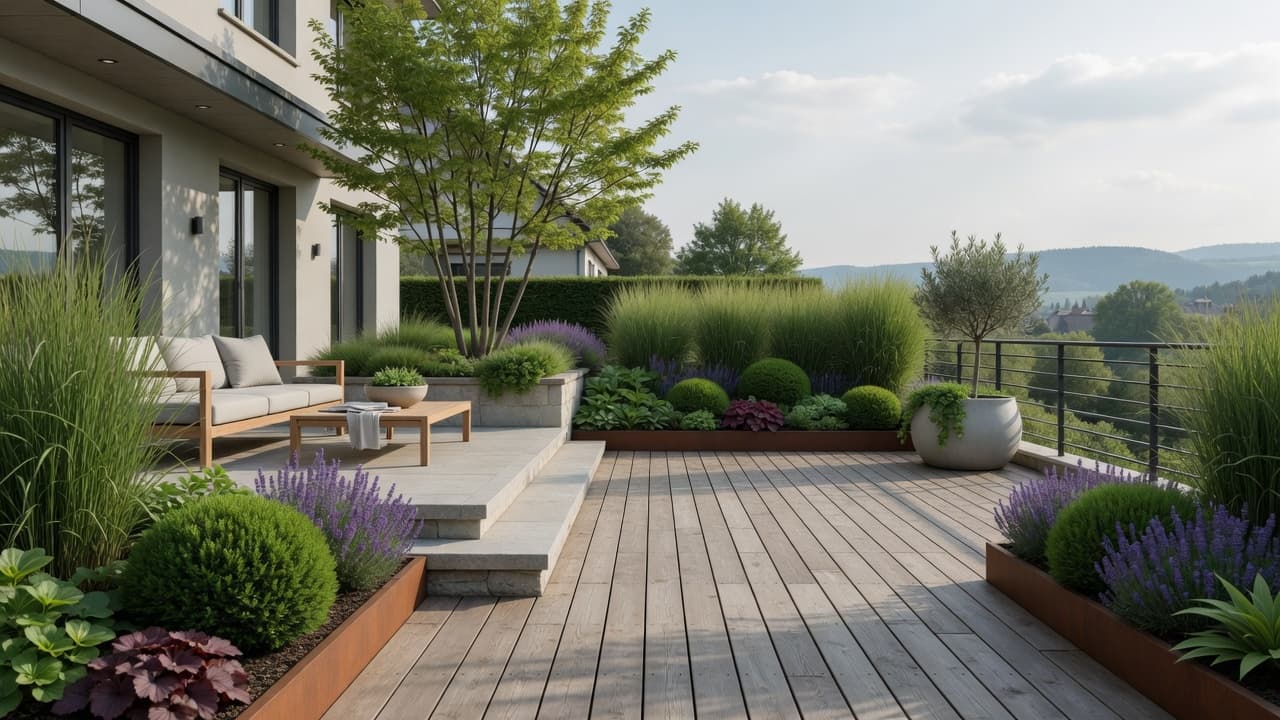 Aménagement terrasse & verdure