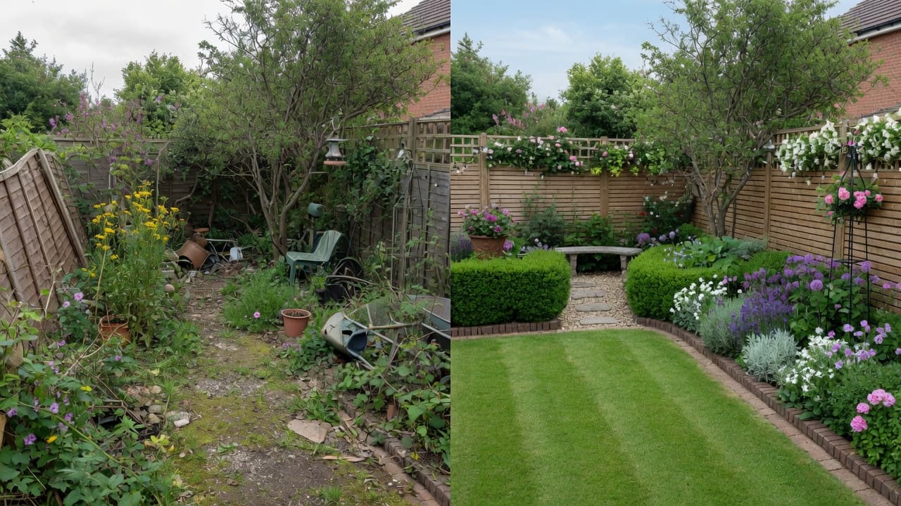Rénovation jardin avant / après