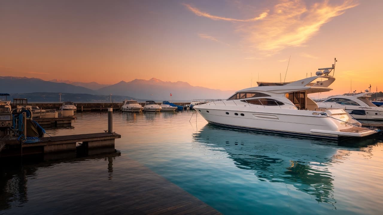Bateau propre sur le lac Léman — nettoyage professionnel à Nyon et Genève